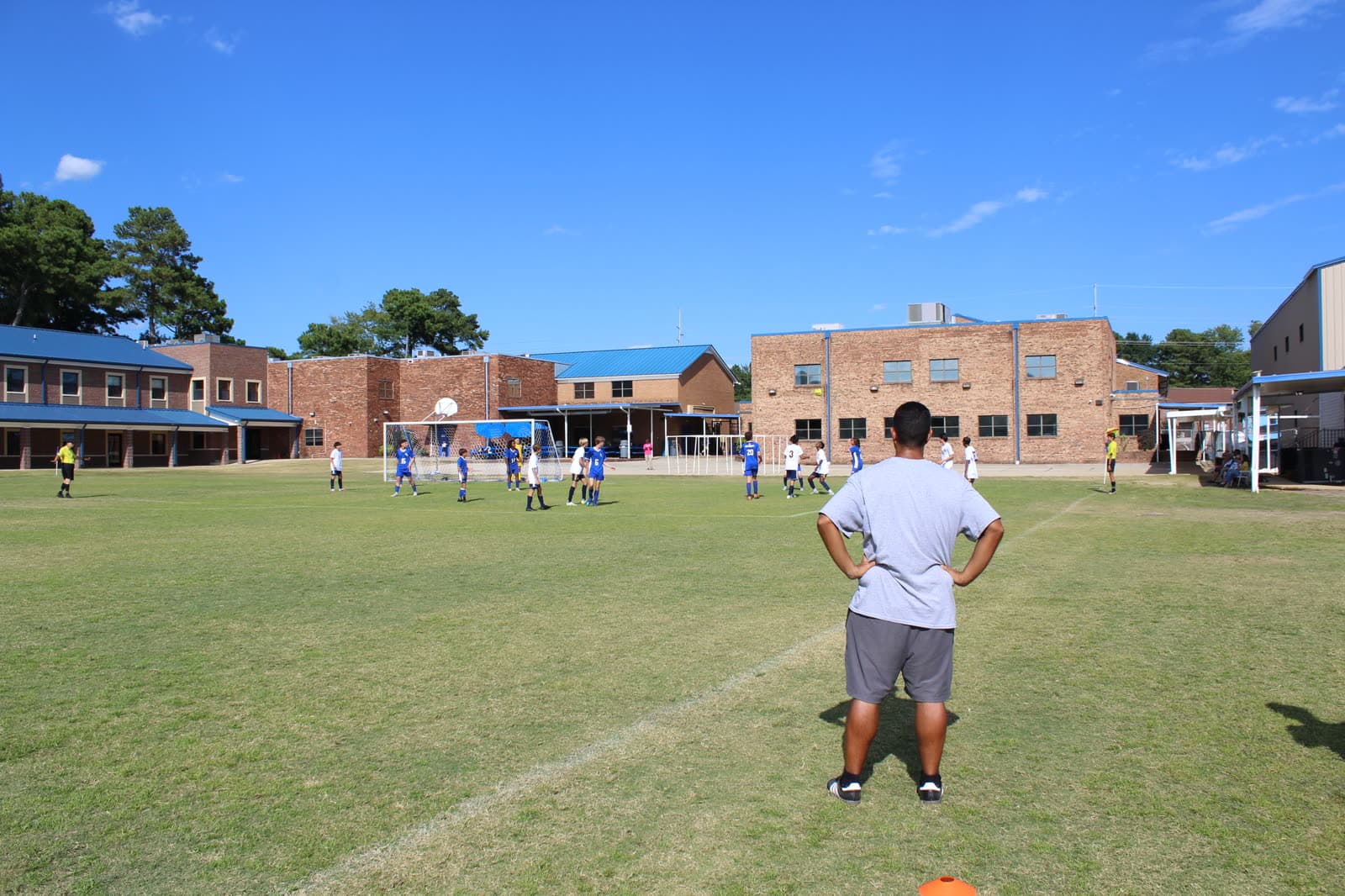 Team session on the pitch